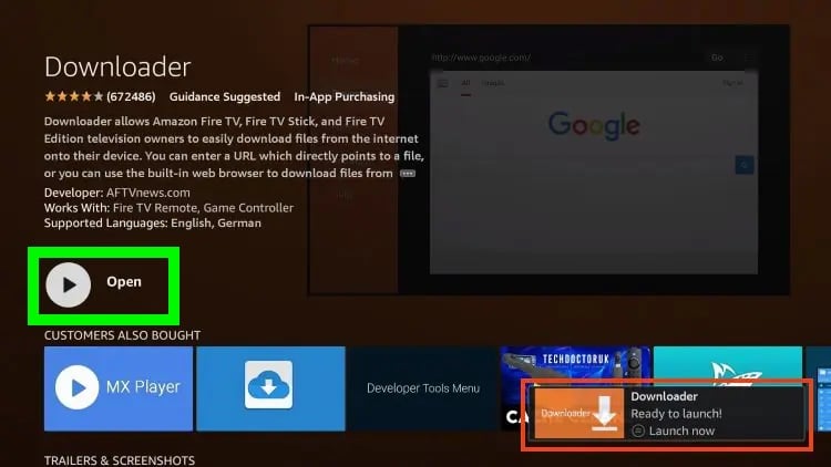 Downloader on Firestick